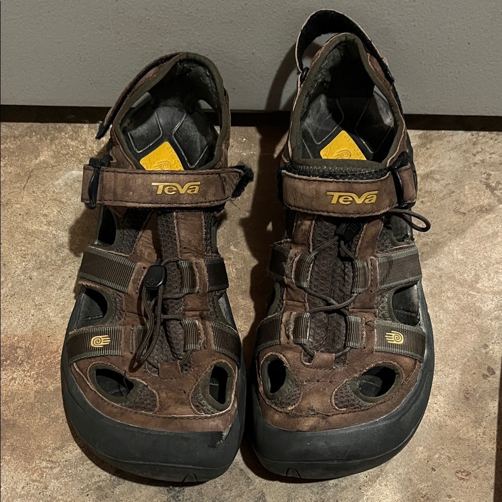 Teva Men's Brown and Black Outdoor Sandals